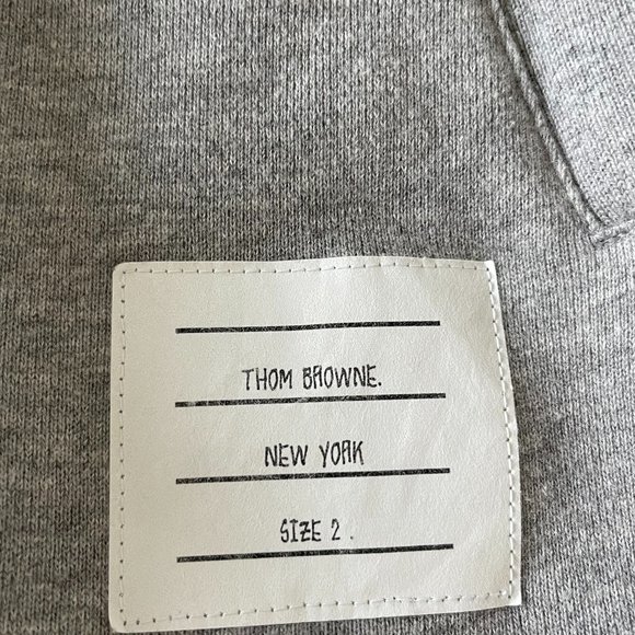 THOM BROWNE Gray 4-Bar Hoodi - Picture 5 of 6